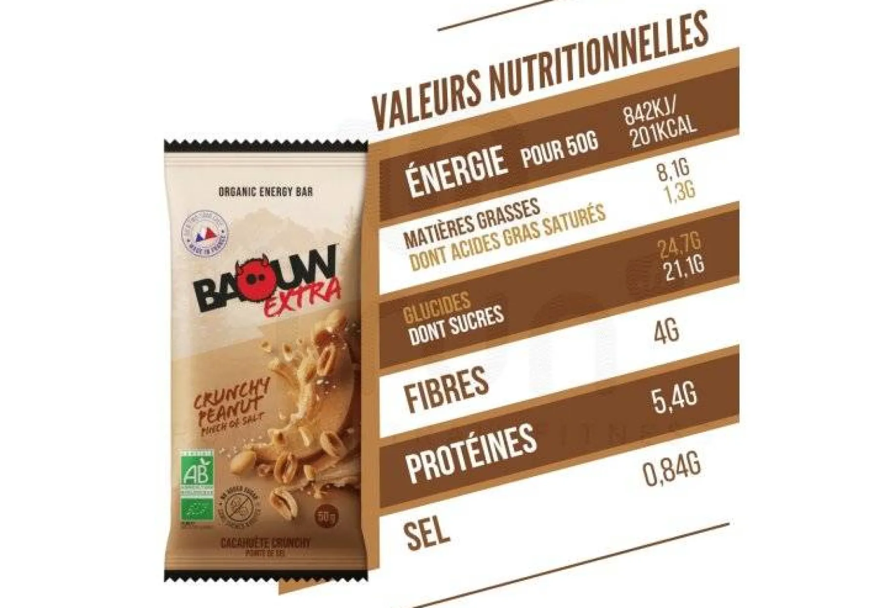 Barre énergétique bio Extra