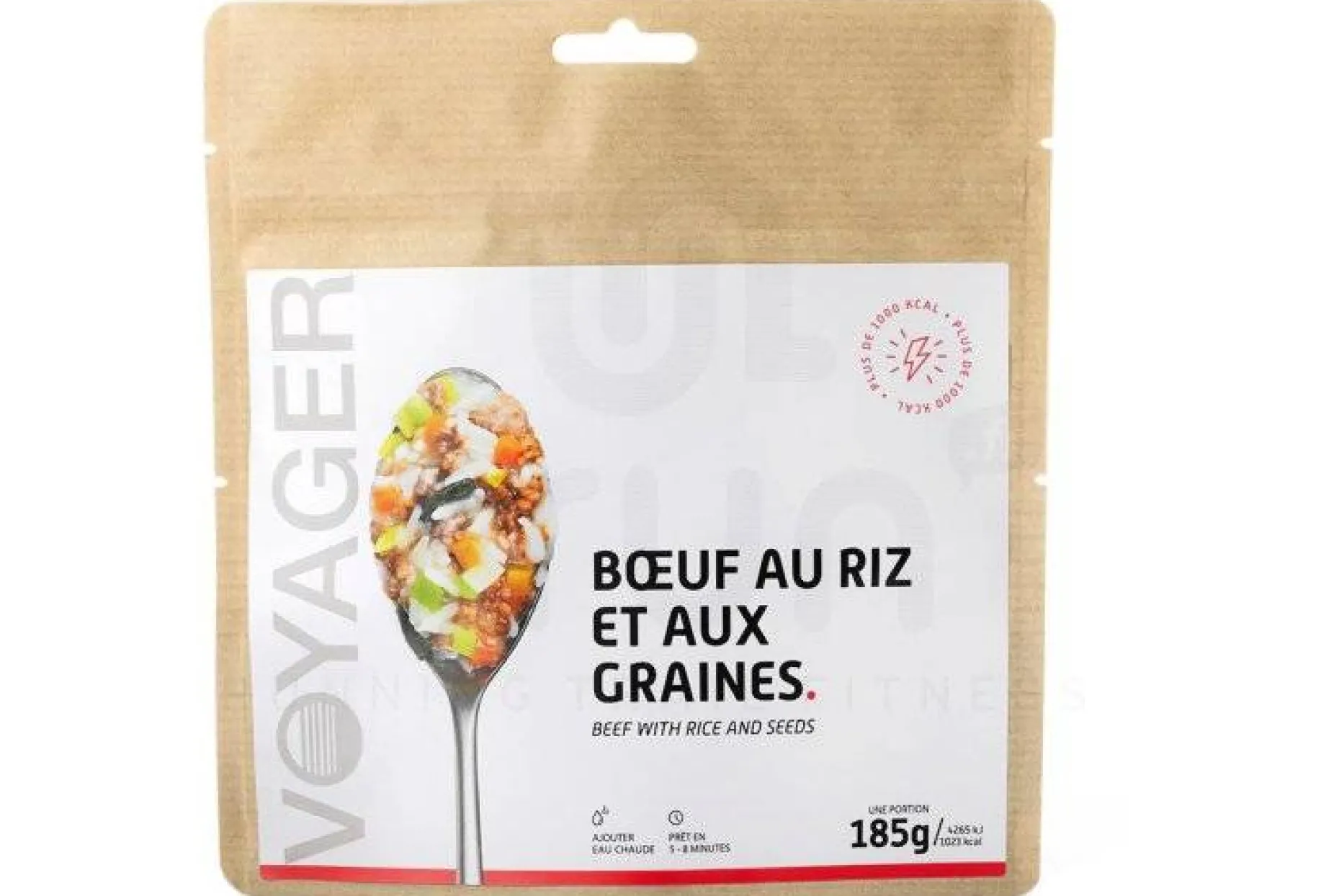 Boeuf au riz et aux graines