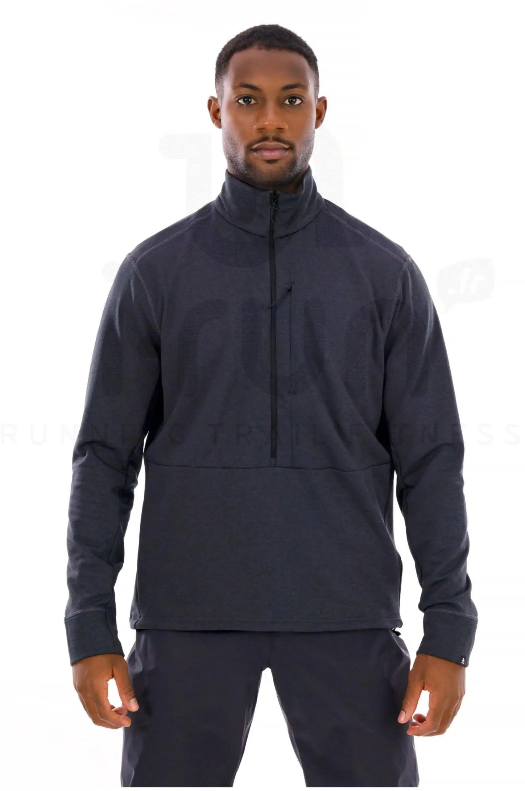 Grid fleece 1/2 Zip