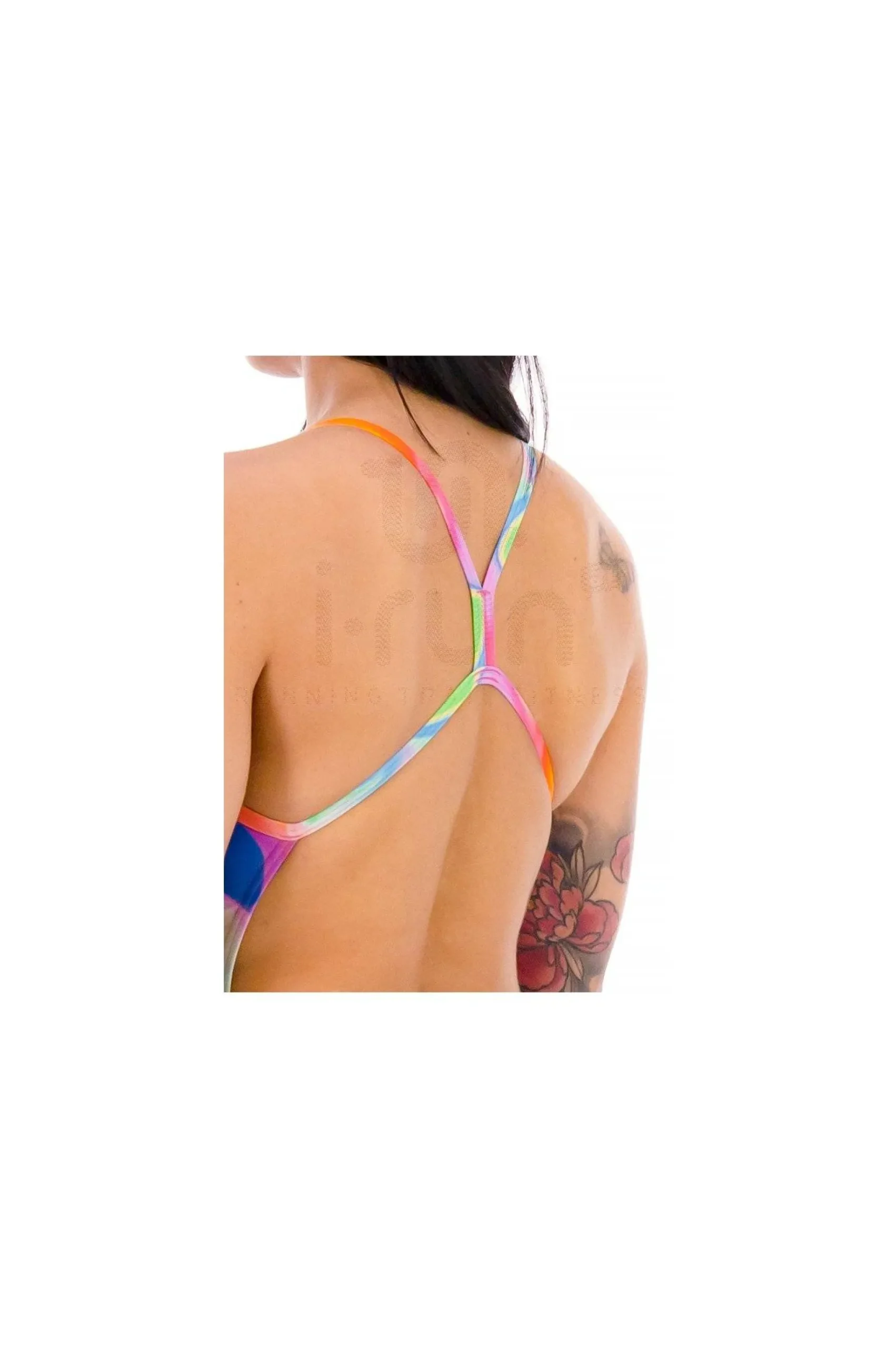 Printed V-back femme