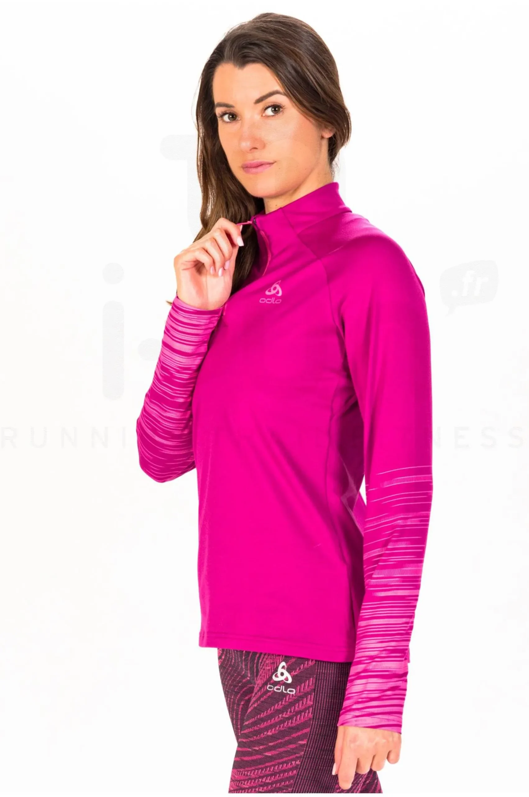 Sesvenna Graphic 1/2 Zip femme