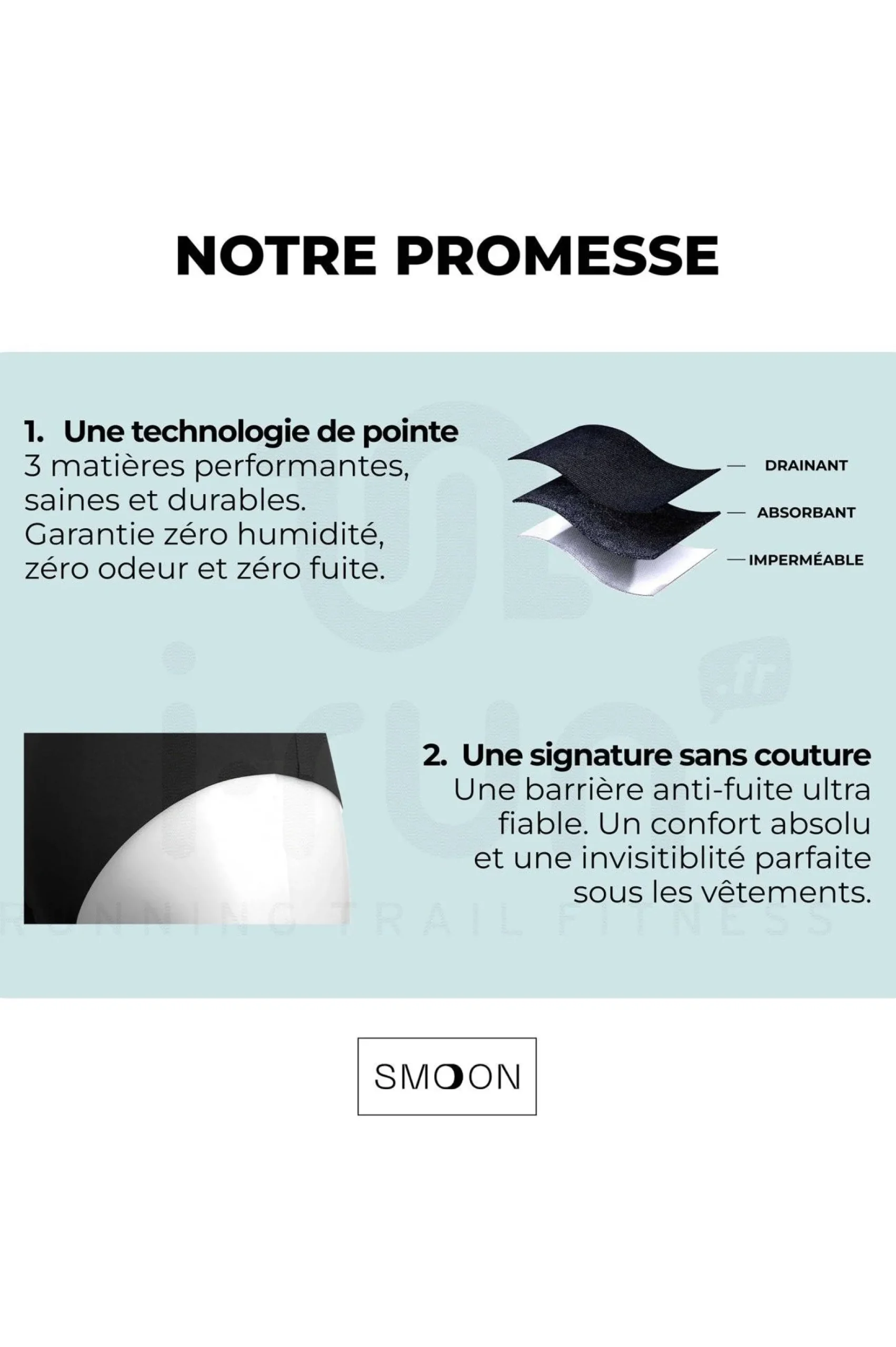 Short menstruel - Flux moyen femme